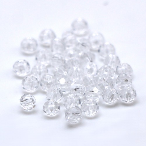 Бусины рондели 2*2мм (прозрачный)